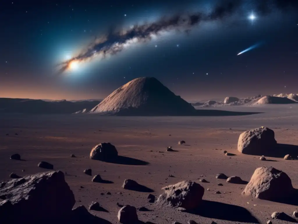 Asteroida gigante en el espacio Impacto asteroidal: historias reales y devastadoras