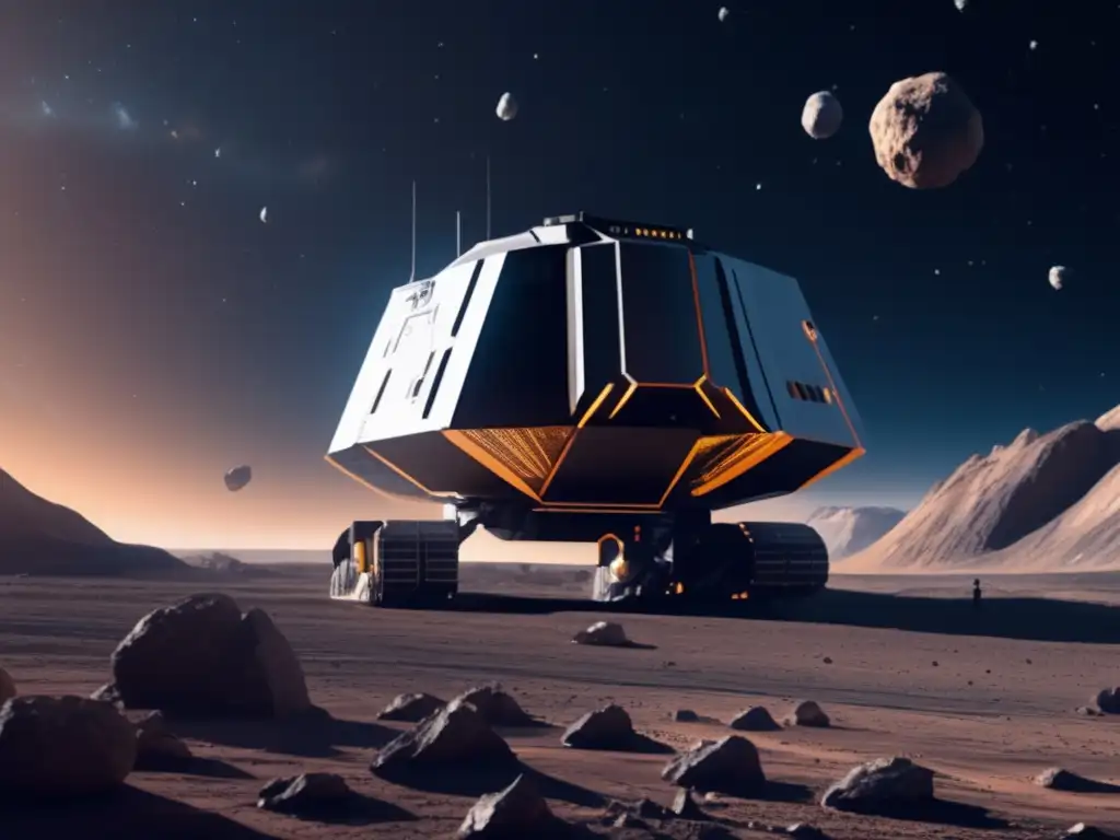 Futuro minero espacial Impacto asteroidal: minero espacial, tecnología avanzada y riesgos en el cosmos-