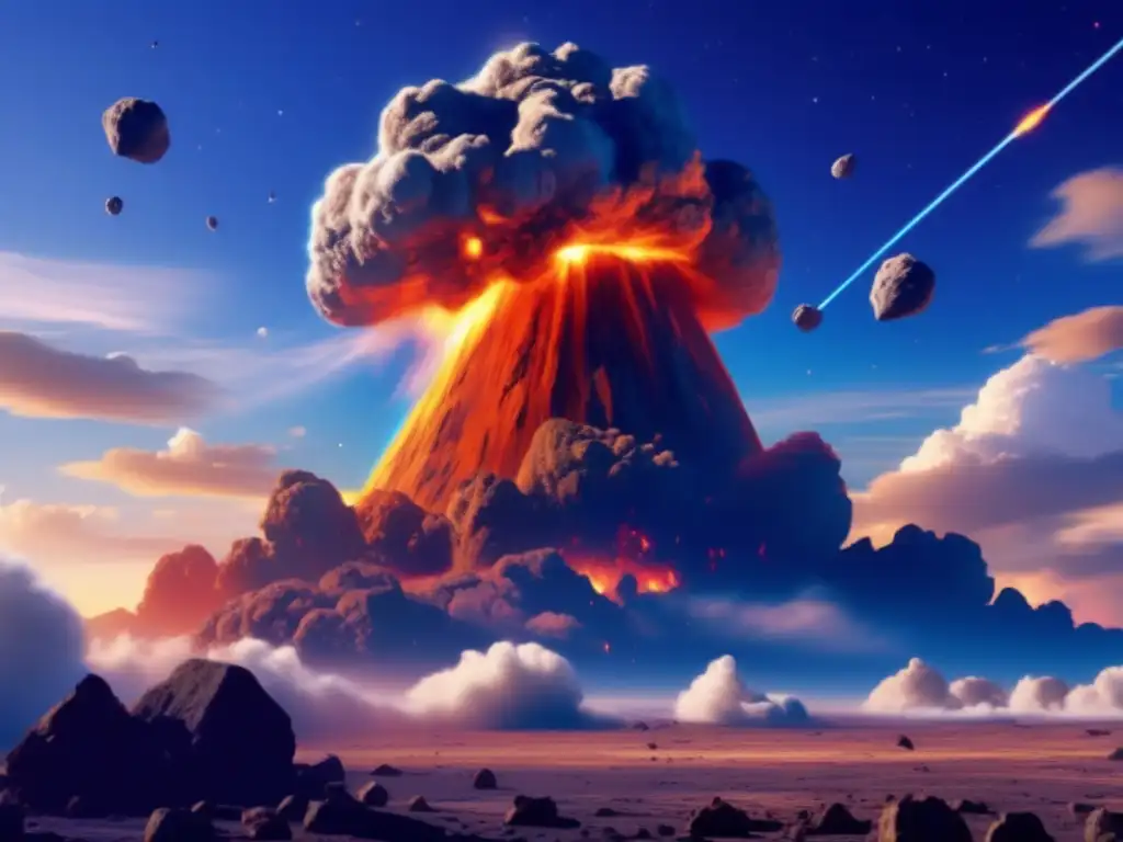 Impacto devastador de asteroide en la Tierra Impacto de asteroide Centauro: poder y devastación