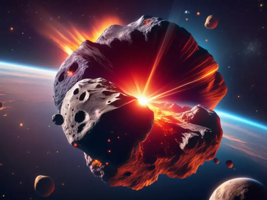 Asteroida gigante en colisión con la Tierra Impacto asteroide: amenaza cósmica inminente