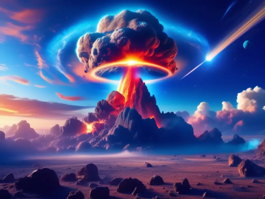 Impacto devastador de asteroide en la Tierra Impacto de asteroide y defensa planetaria: inversiones y políticas clave