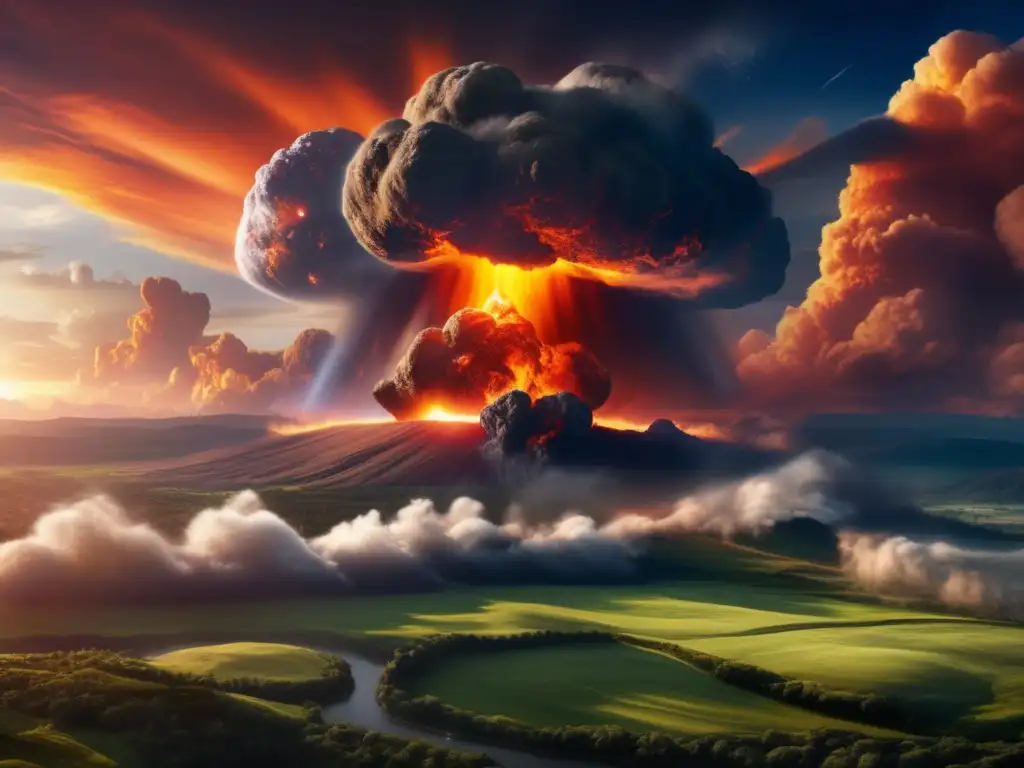 Impacto de asteroide muestra devastación y caos - Competencia recursos asteroides