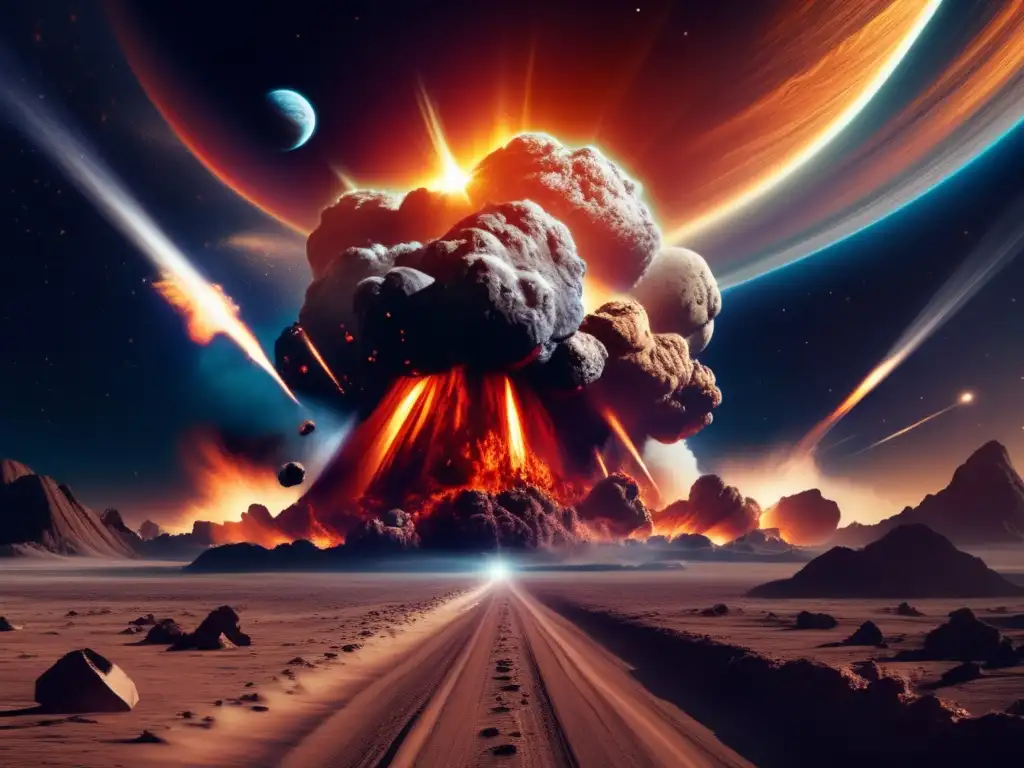 Impacto cósmico impresionante Impacto de asteroide muestra presencia de agua en asteroides