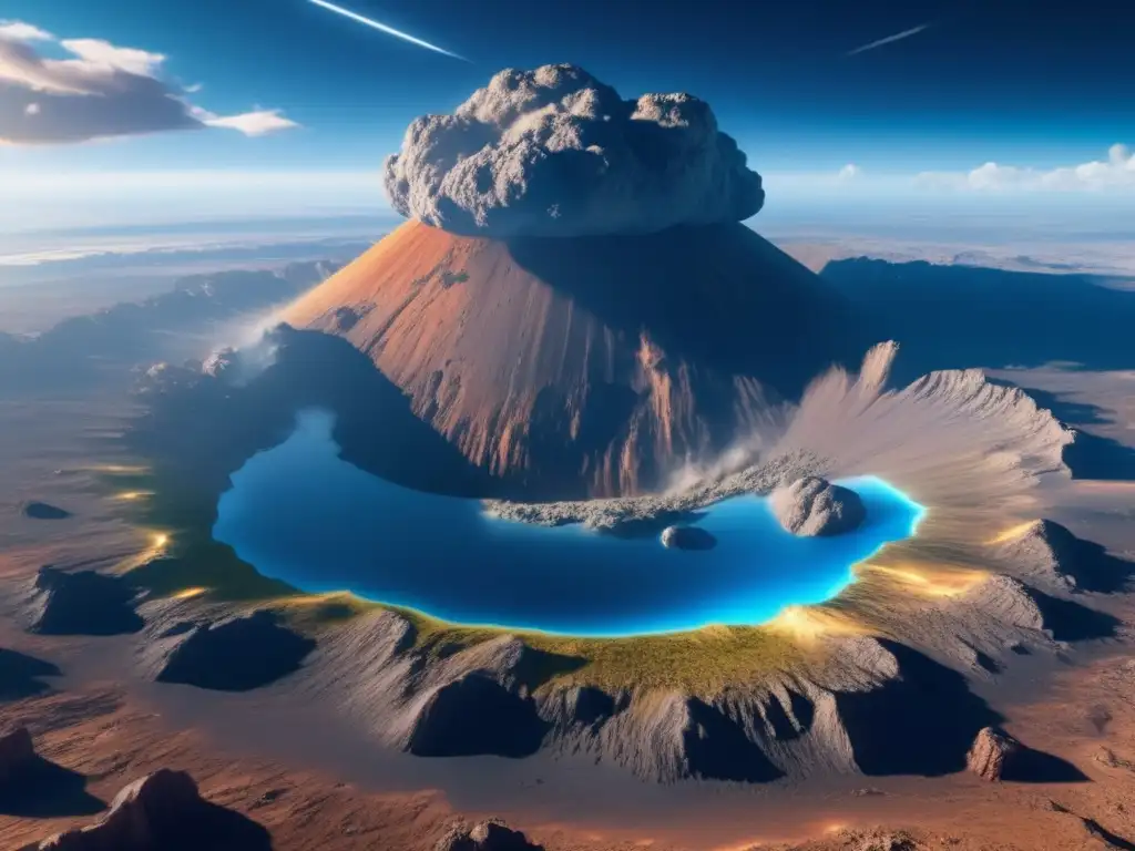 Impacto de asteroide en la Tierra: Desolación, destrucción y científicos estudiando - Asteroideología en el currículo educativo