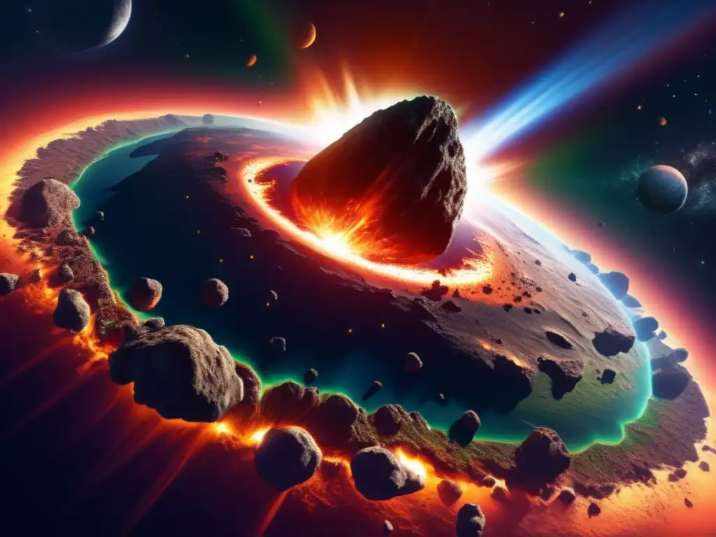 Asteroida masiva en curso hacia la Tierra Impacto de asteroide hacia la Tierra: peligro y belleza
