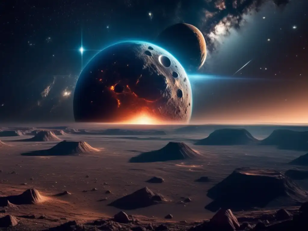Impacto asteroide en el universo: exploración y recursos