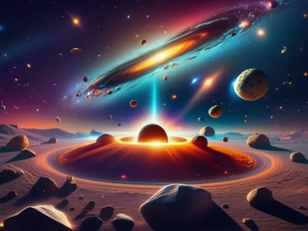 Origen del universo: Asteroides y Big Bang Impacto asteroides Big Bang: imagen 8k asombrosa revela origen del universo
