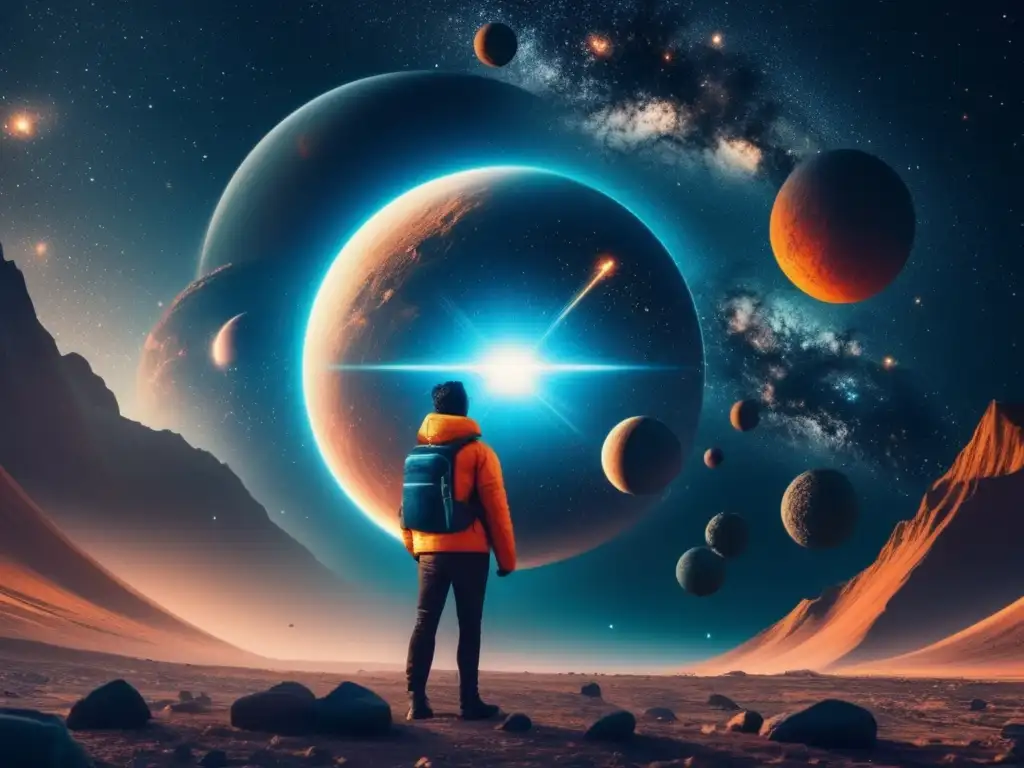 Asteroida en llamas hacia la Tierra Impacto asteroides en ciencia ficción