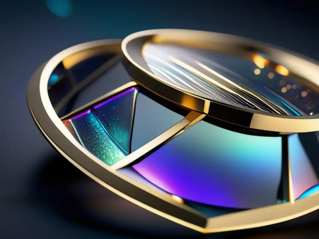 Joya futurista hecha con metales de asteroides Impacto asteroides: joyería electrónica futurista de metales exquisitos