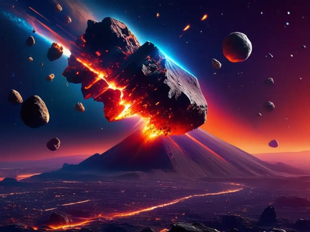 Asteroide irregular en colisión Impacto asteroides irregulares en cultura popular