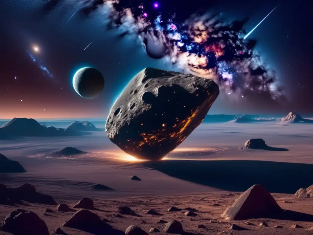 Impresionante imagen 8k del espacio, asteroides irregulares Impacto asteroides irregulares en cultura popular