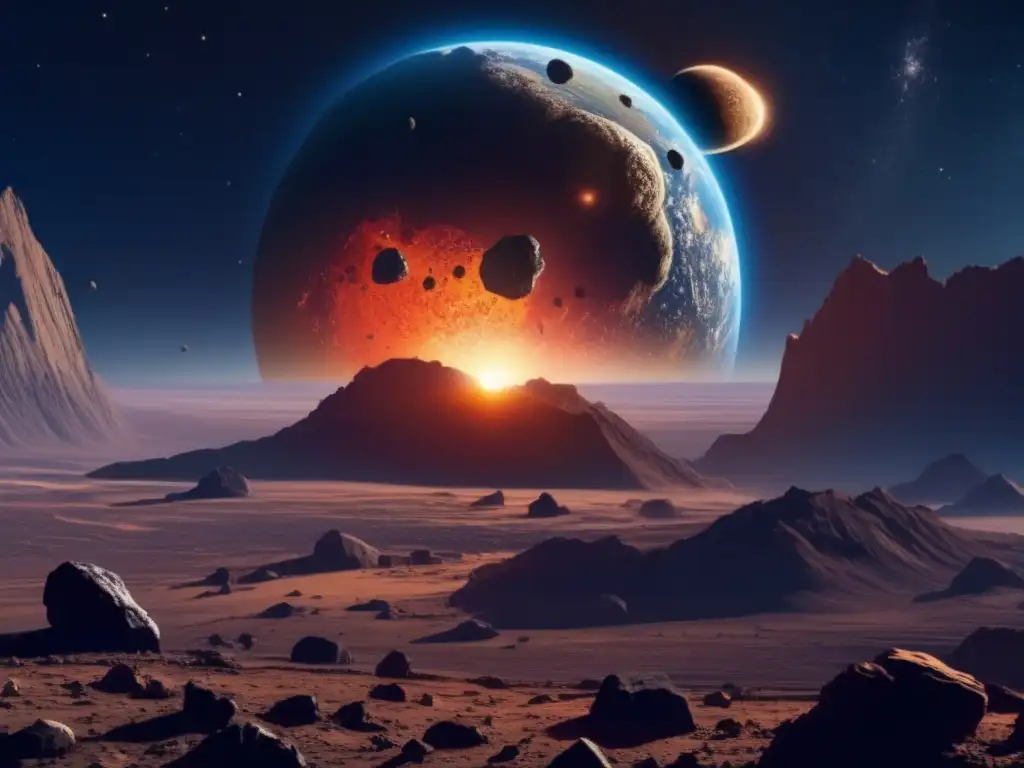 Impacto devastador de asteroide en la Tierra Impacto de asteroides: recursos y universo en peligro