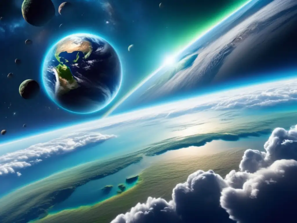 Amenaza espacial: Tierra y asteroide Impacto de asteroides: Prevención en la Tierra