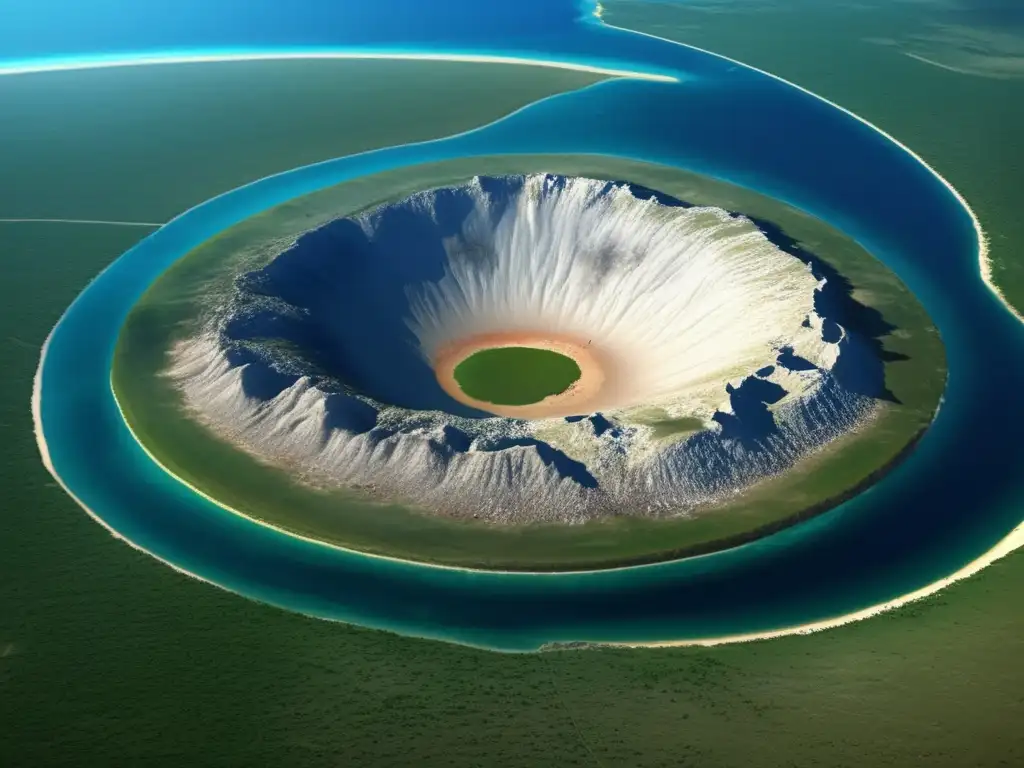 Cráter impacto Chicxulub, México Impacto de asteroides en la Tierra: Cráter Chicxulub, Yucatán, México