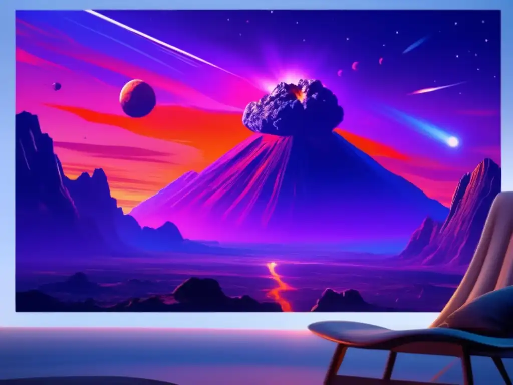 Impacto de asteroides en la tierra: Belleza y caos colisionan en un impactante panorama cinematográfico