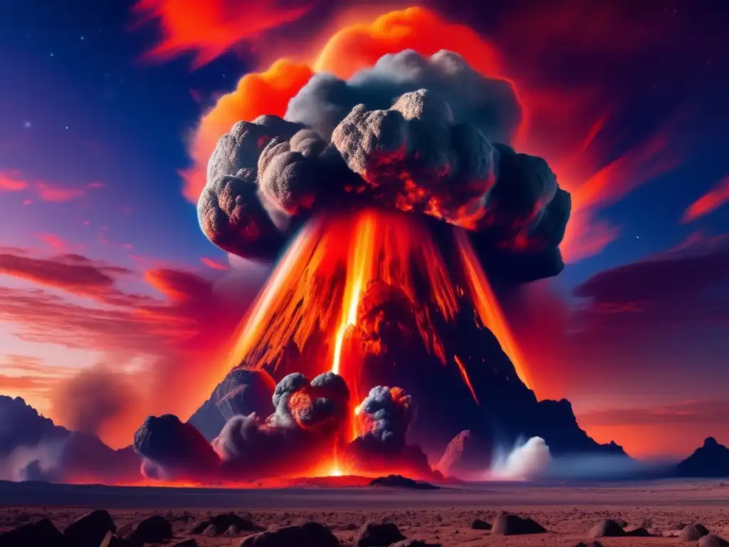 Impacto de asteroides hacia la Tierra