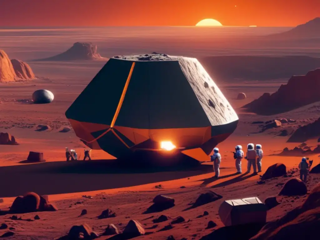 Impacto de asteroides en la tierra: paisaje desolado