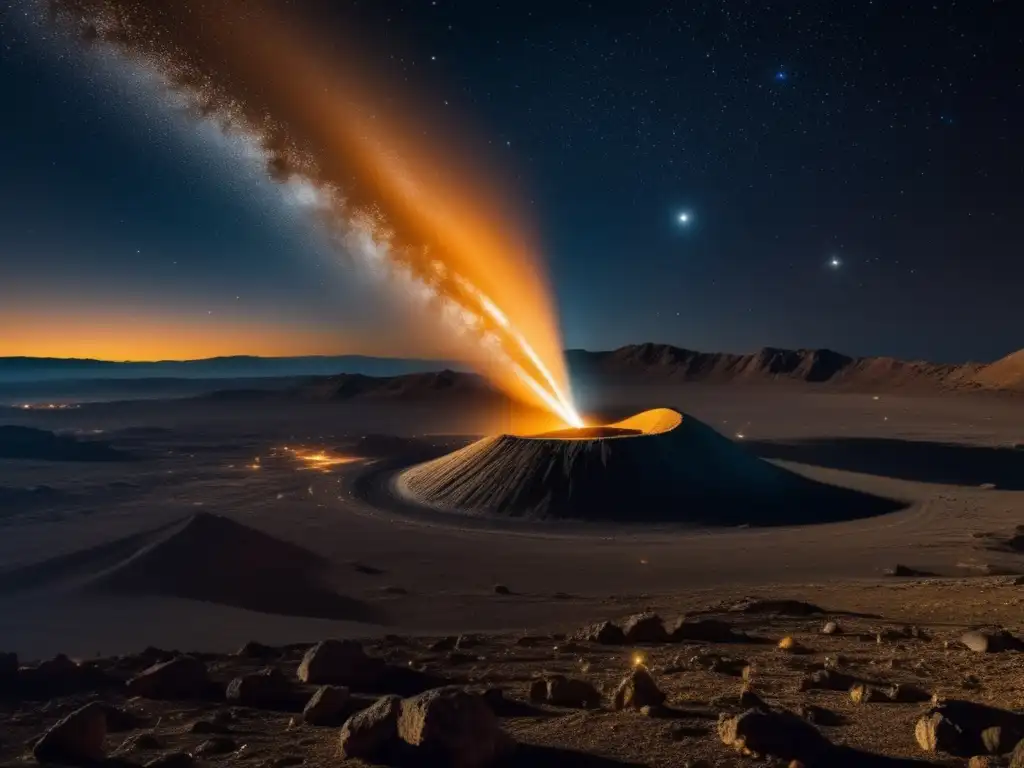 Impacto gravitacional de asteroides en cometas y meteoros