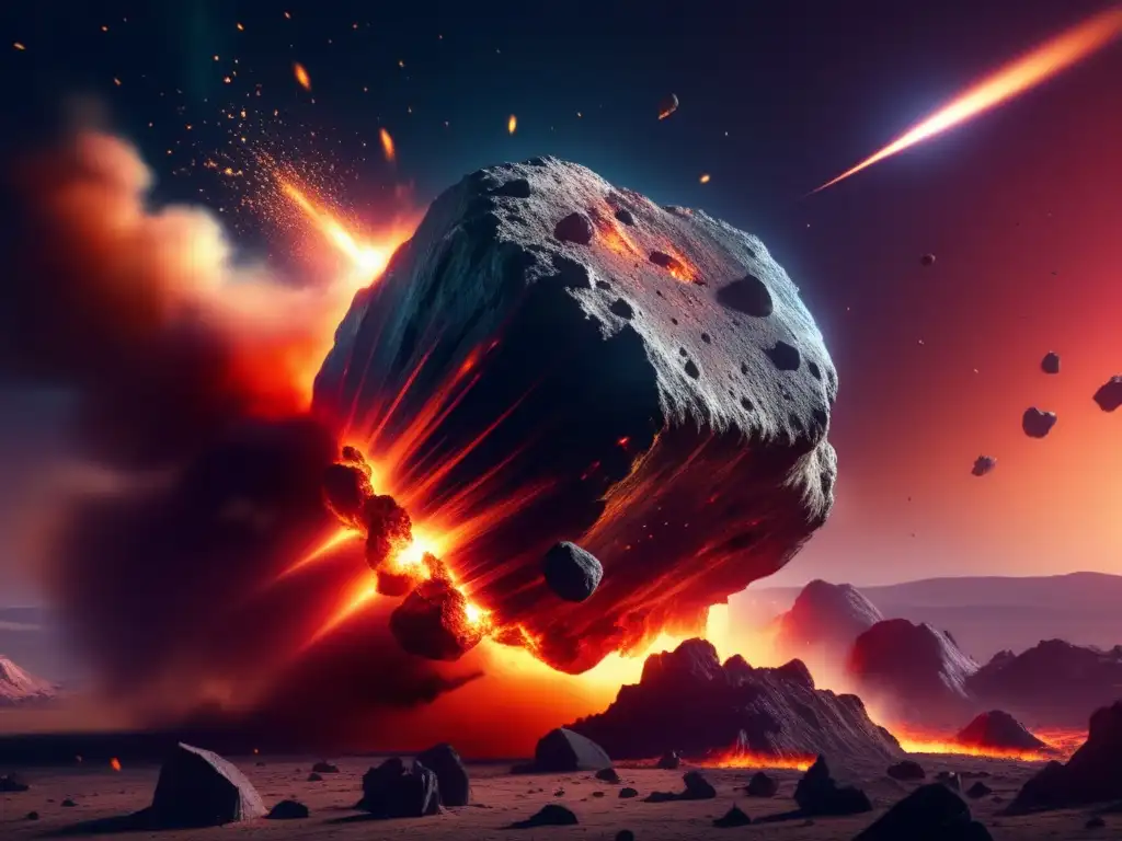 Asteroida colosal impacta la Tierra Impacto inminente de asteroide: Veneración meteoritos objetos sagrados