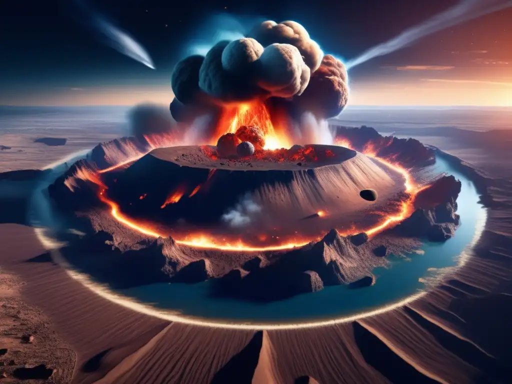 Impacto masivo de asteroide en la Tierra Impacto silicato en asteroides S: devastación y fuerza destructiva de un impacto masivo en la Tierra