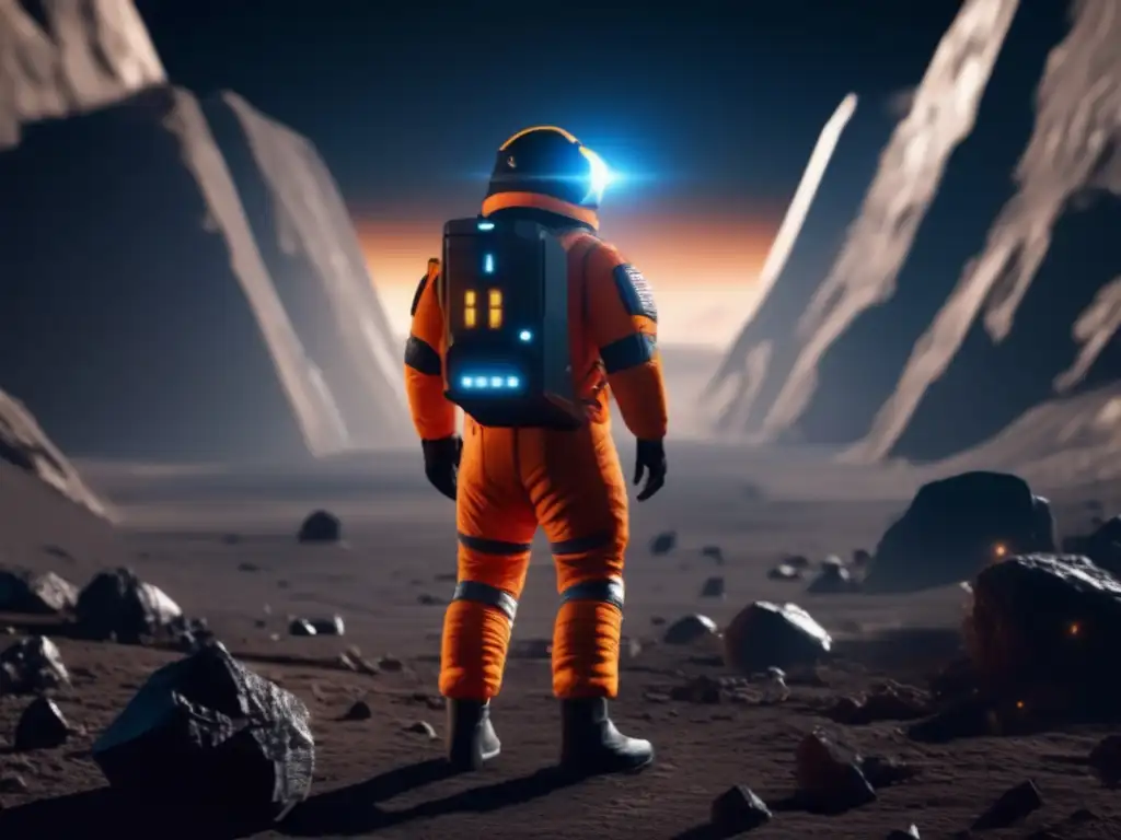 Asteroid Mining en 8K Impacto silicato en asteroides S
