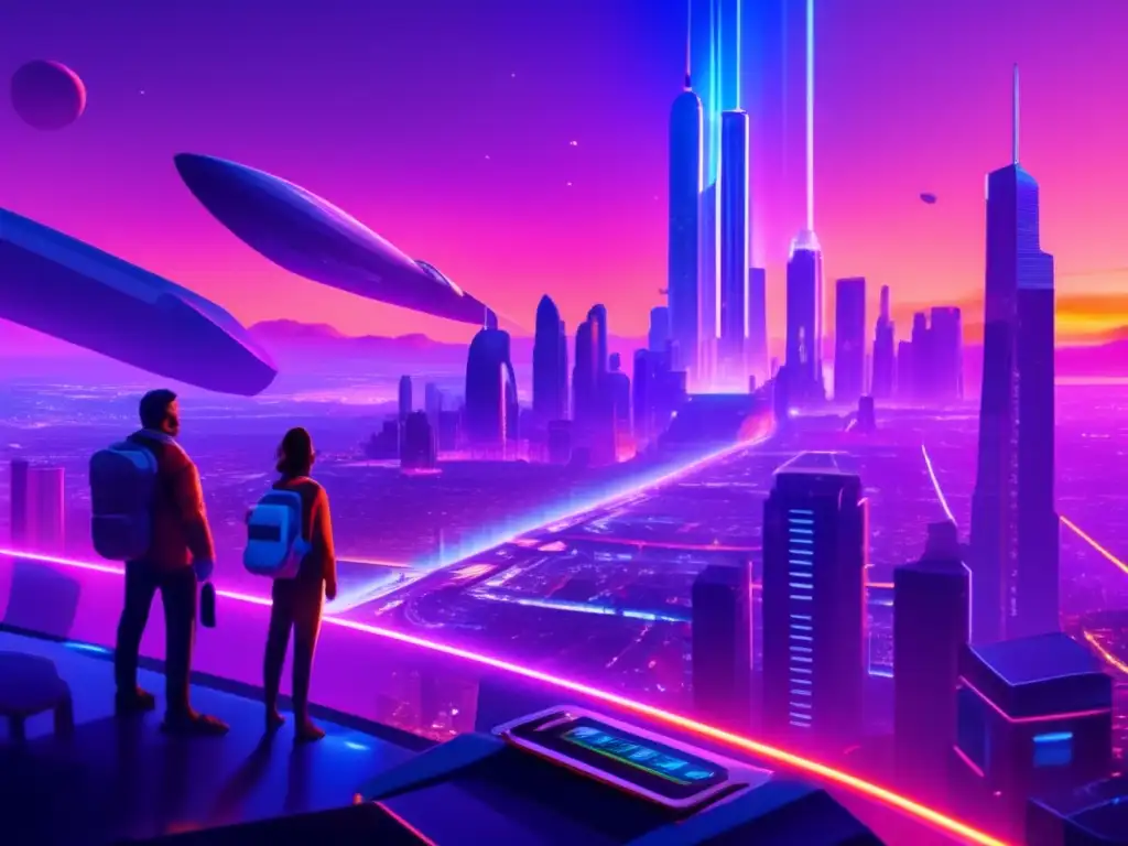 Preparación ante impactos de asteroides: ciudad futurista en peligro