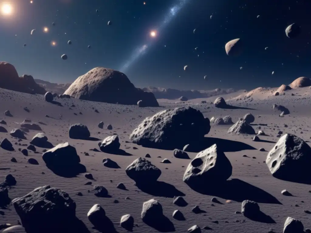 Asteroid field: belleza y potencial económico Importancia económica de asteroides tipo C en el espacio