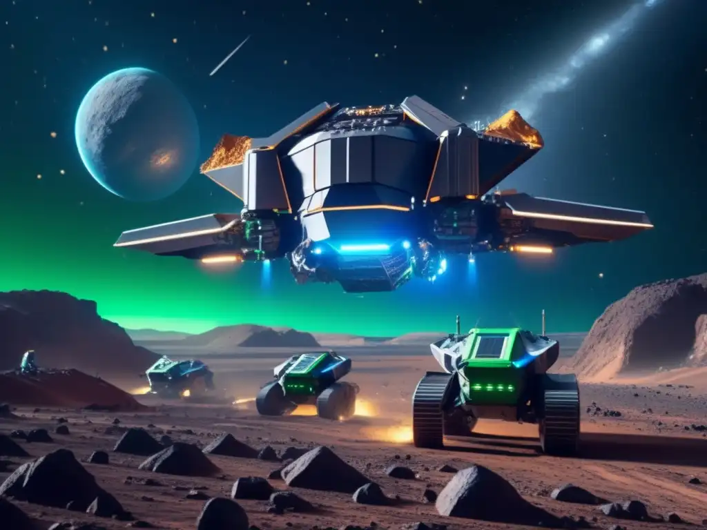 Importancia de la minería espacial: Extracción avanzada de recursos en asteroide