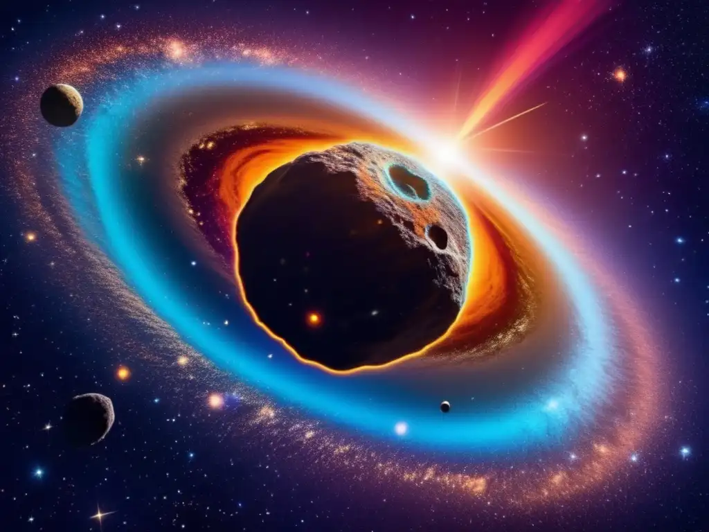 Cosmic beauty: asteroide destaca en cielo estrellado Impresionante imagen de alta resolución que muestra la belleza cósmica del universo: Historia asteroides impacto tierra