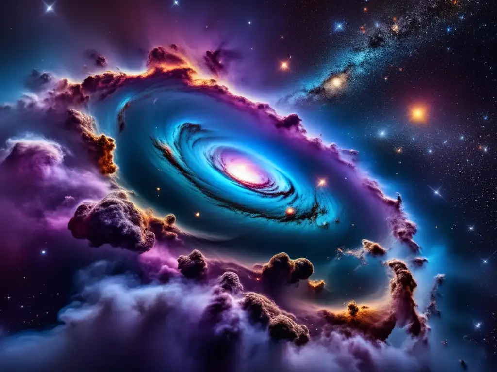 Impresionante nebulosa estelar Impresionante imagen 8k de una escena cósmica con colores vibrantes y detalles intrincados - Asteroide 1950 DA impacto futuro