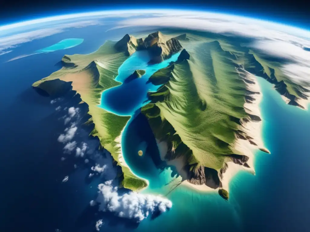 Vista panorámica de la Tierra desde el espacio Una impresionante imagen ultradetallada en 8K muestra una panorámica de la Tierra desde el espacio