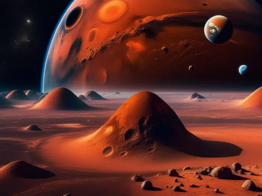 Vista impactante de Marte desde el espacio Impresionante vista de Marte desde el espacio