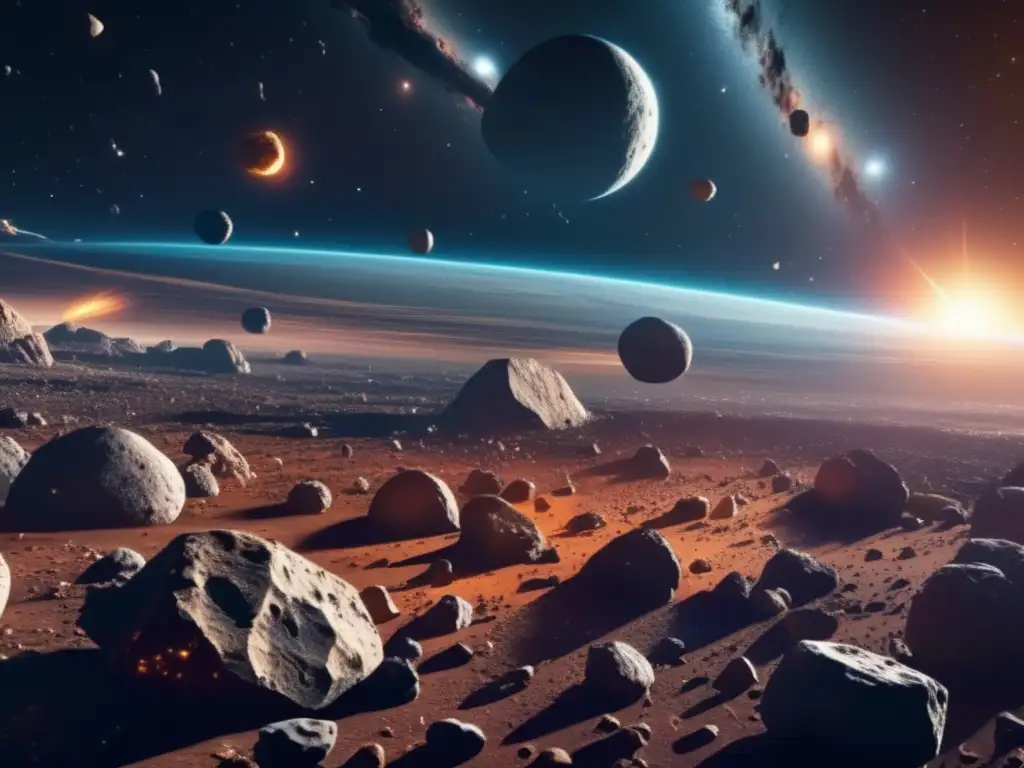 Increíble imagen 8k de un cinturón de asteroides en el espacio - Sobreexplotación de asteroides: prevención y tratados
