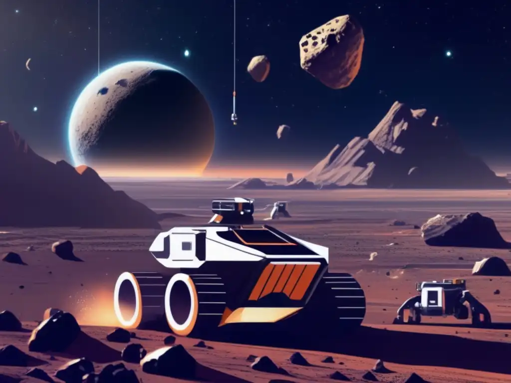 Minería espacial futurista Automatización en la industria espacial