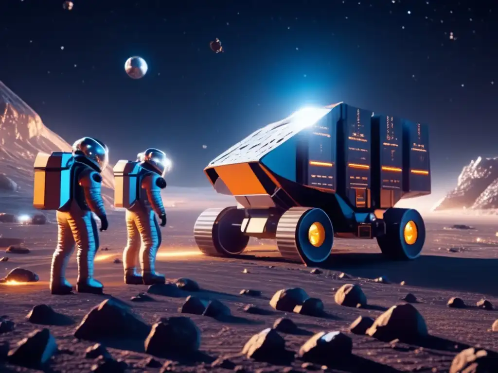 Influencia cultural de los asteroides: Operación minera espacial futurista en un asteroide