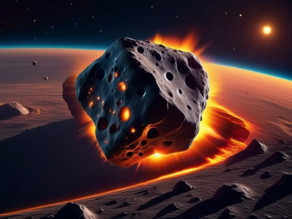 Asteroide en órbita con sol Influencia del Sol en órbitas asteroides