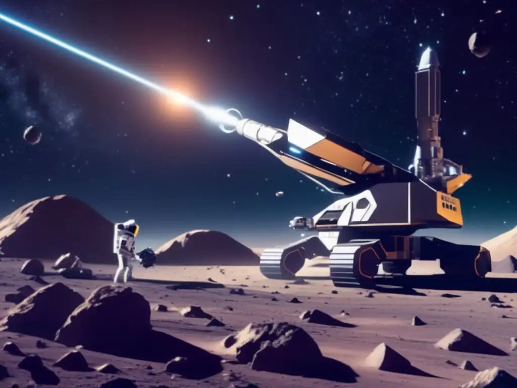 Infraestructura económica minería asteroides en el espacio