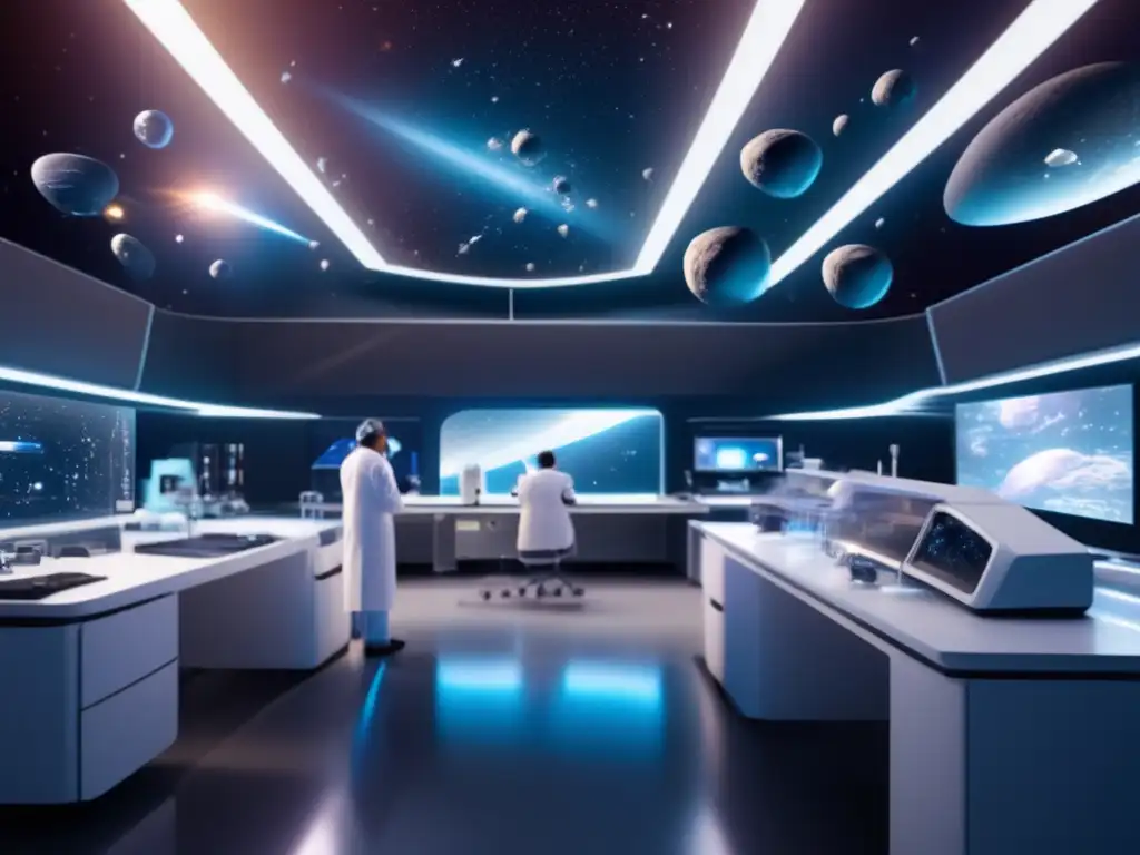 Laboratorio futurista en el espacio Laboratorio futurista en el espacio: Extracción biomoléculas asteroides medicina
