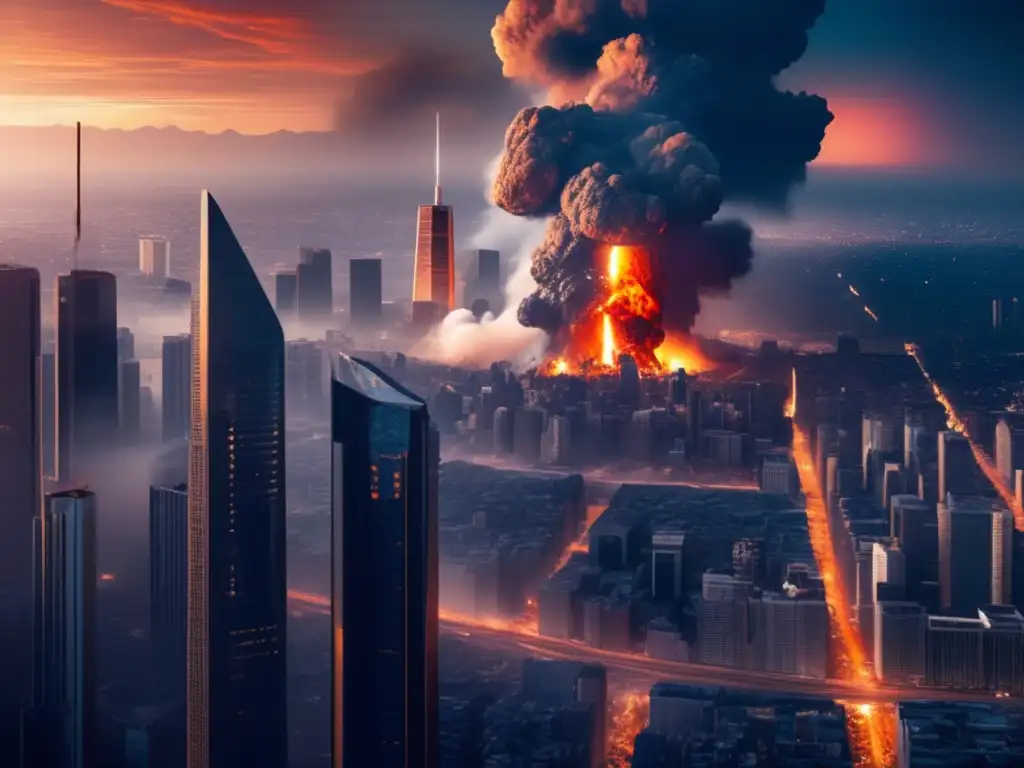 Devastación tras impacto de asteroide en ciudad Lecciones aprendidas del impacto de asteroides en una ciudad moderna