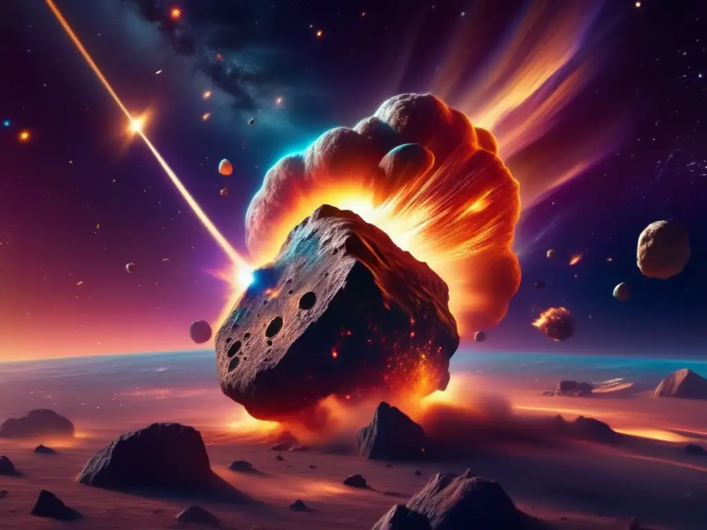 Impresionante asteroide en el espacio Lecciones interactivas sobre asteroides: imagen asombrosa 8k muestra asteroide en el espacio