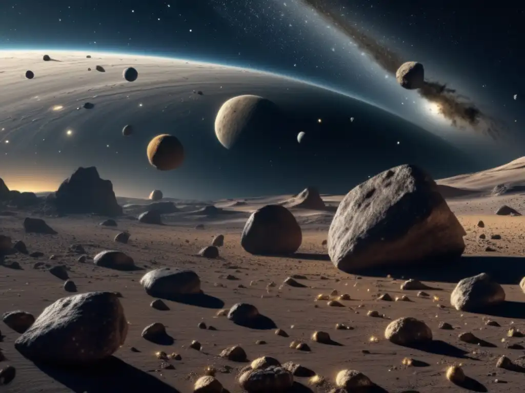 Representación asteroides literatura juvenil