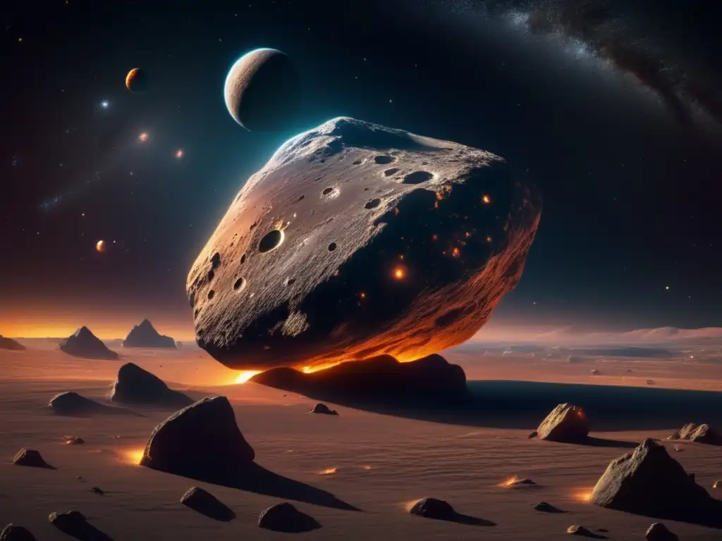 Asteroide majestuoso en el espacio Majestuoso asteroide en el espacio: Obras literarias inspiradas en asteroides