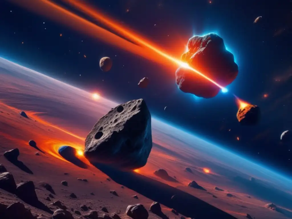 Cataclismo astronómico: colisión de asteroides Colisión masiva de asteroides: Oportunidades y peligros en la exploración