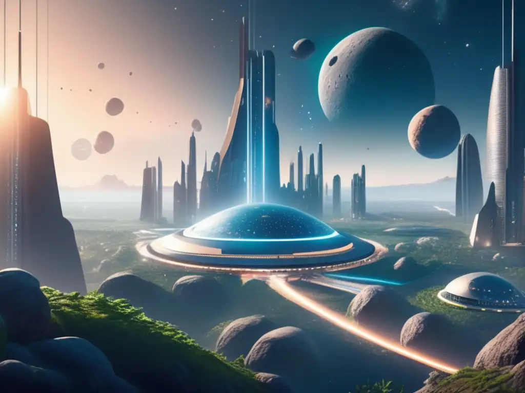 Preparación mental para vivir en un asteroide: colono en terapia en una colonia futurista con vistas panorámicas a la vastedad del espacio