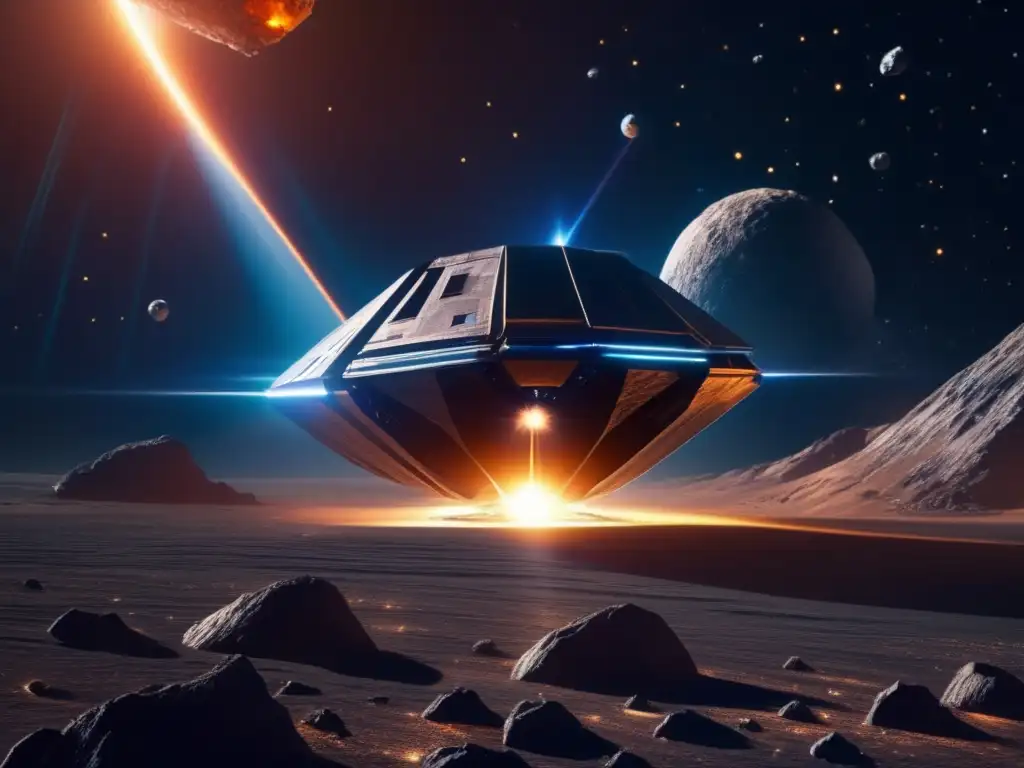 Mineros espaciales extraen metales en asteroide Tecnología láser para extraer metales de asteroides