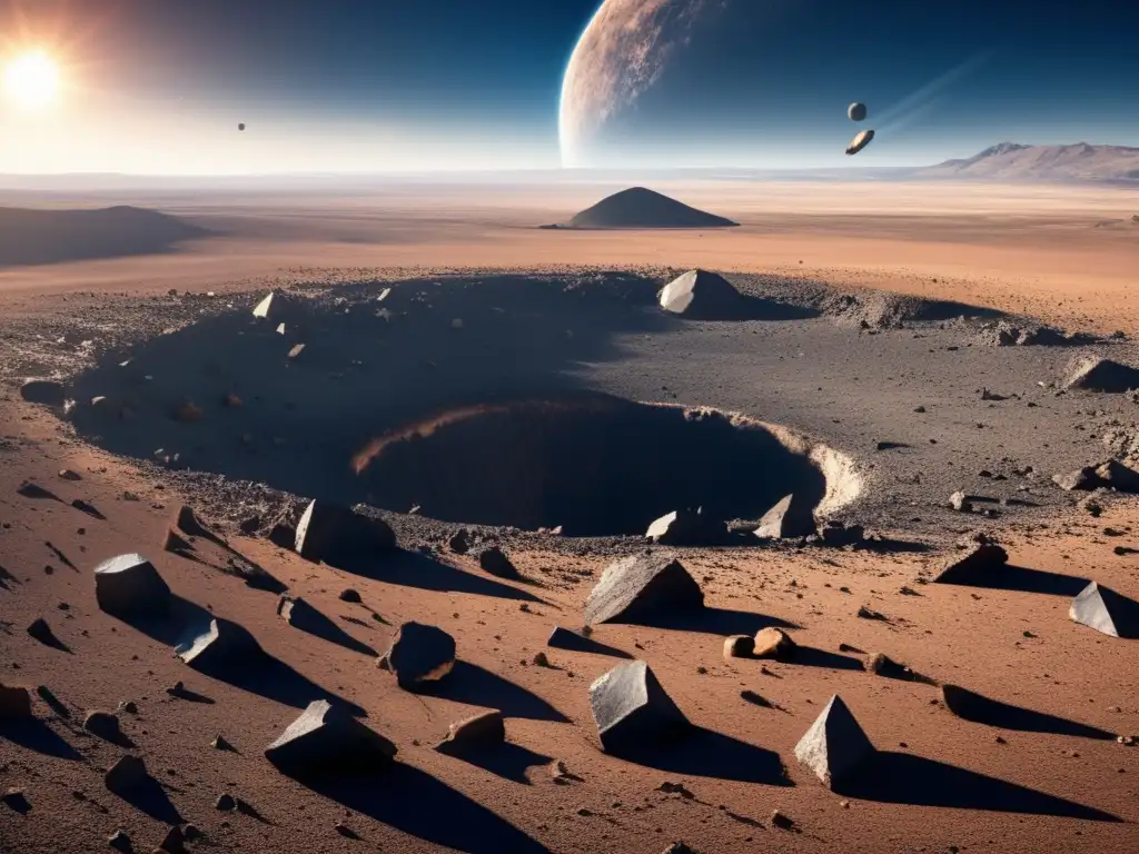 Meteorito impacta Tierra: paisaje devastado por poderoso objeto celeste