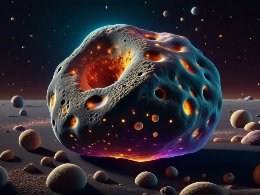Microorganismos vibrantes en asteroide Microorganismos en asteroide: Consideraciones éticas bioprospección espacial