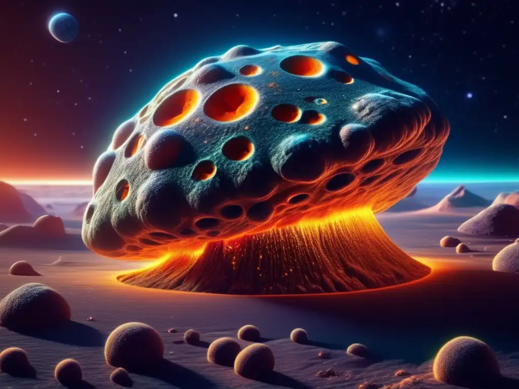 Asteroide vivo en el espacio Microorganismos en asteroide: solución para terraformación