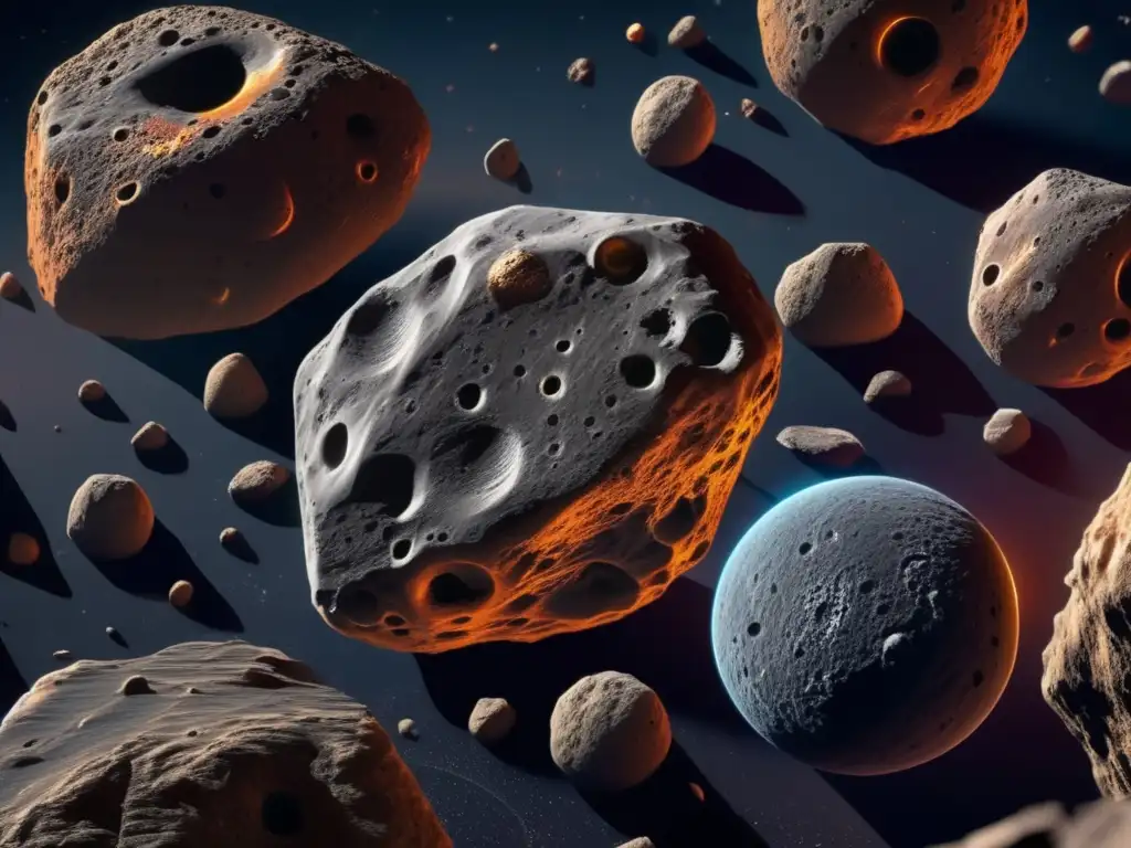 Majestuosos asteroides en el cosmos Microorganismos asteroides avance farmacéutico: descubre la majestuosidad y misterio de los asteroides cósmicos