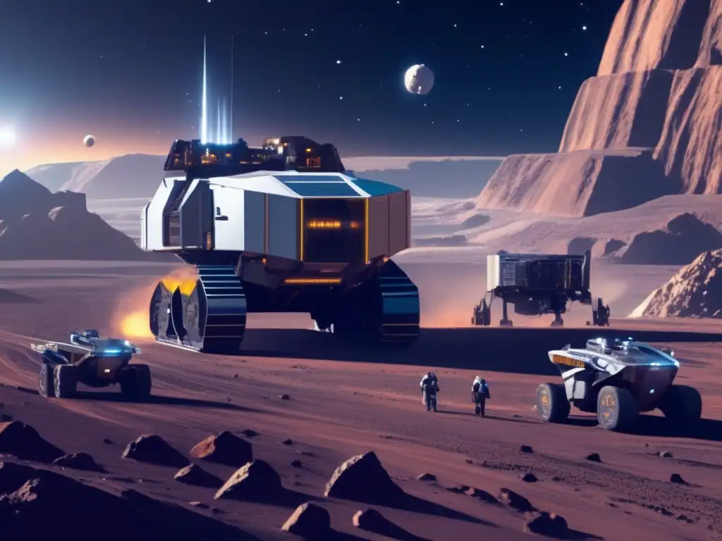 Mina futurista en asteroide: Recursos cósmicos y economía global